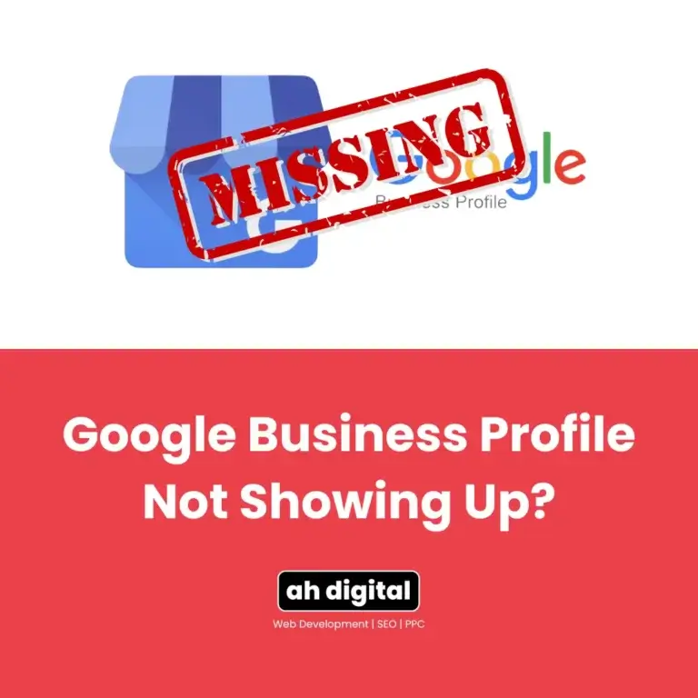 Image depicting a Google Business Profile not showing up in search results.